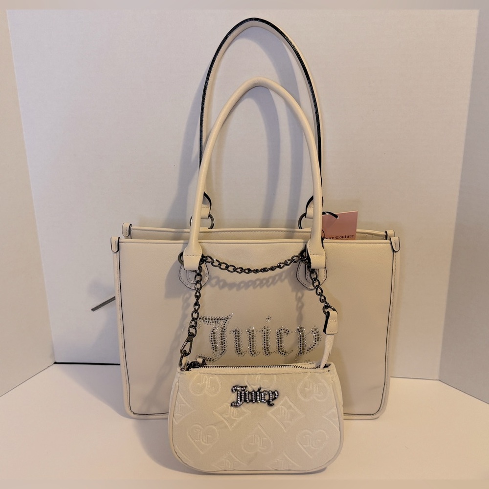 Juicy Couture Cream Women's Tote & Crossbody Set